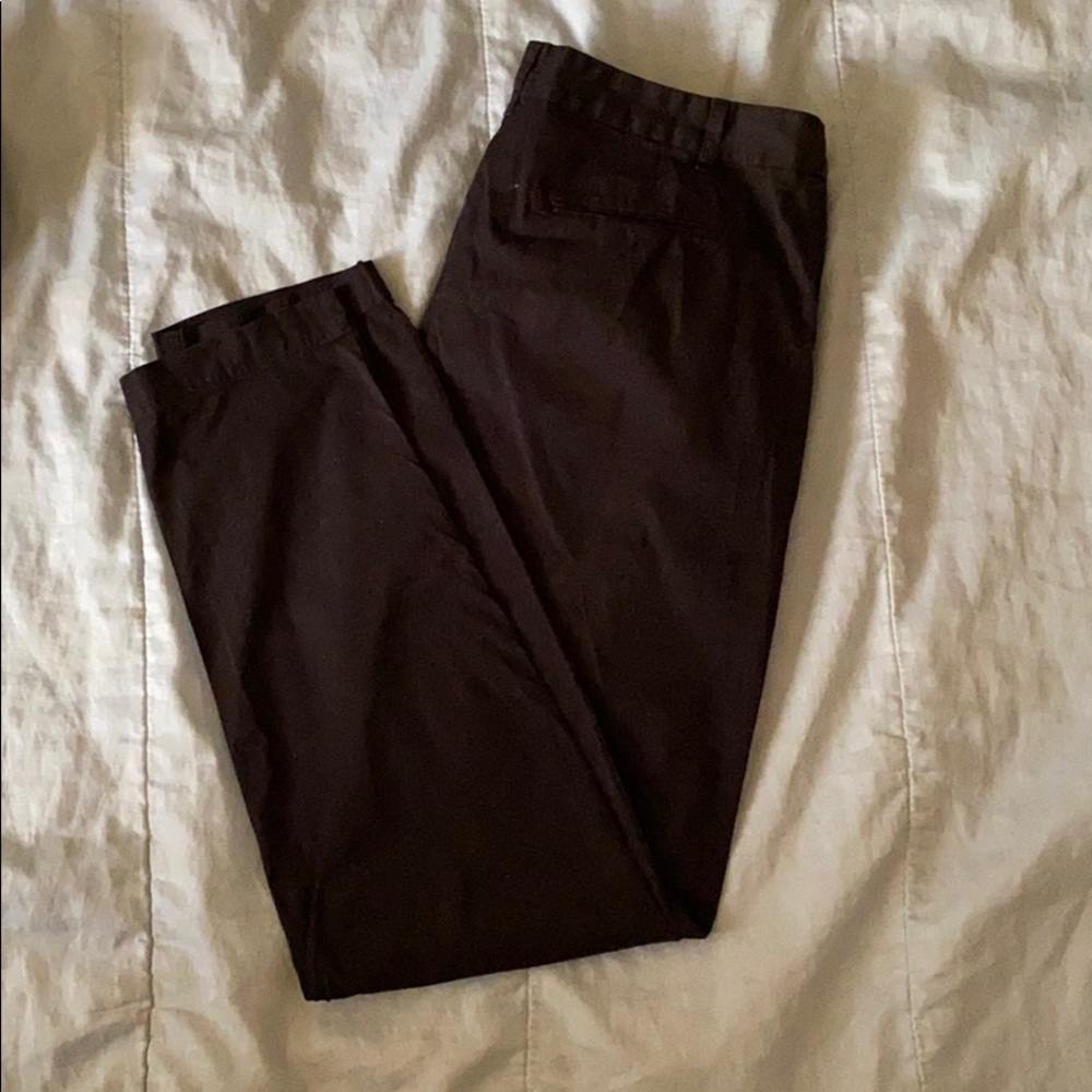 Black khaki pants
